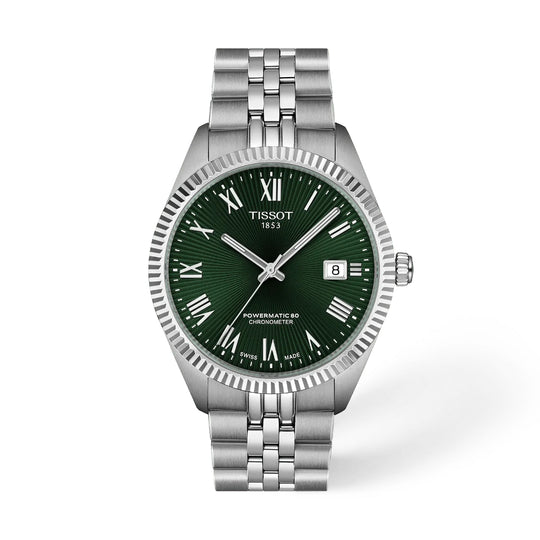 Tissot Ballade Men's Green Dial Stainless Steel Bracelet Automatic Watch T156.408.11.093.00