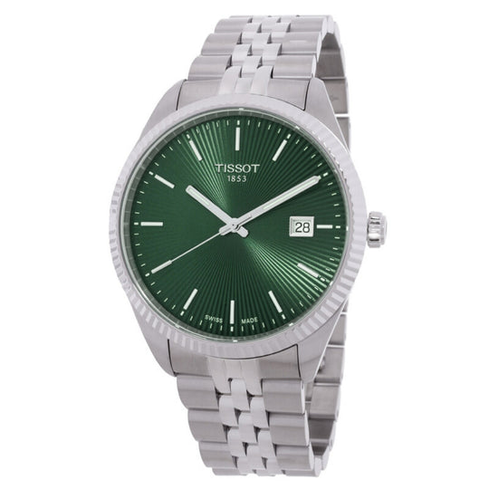 Tissot Ballade Men's Green Dial Stainless Steel Bracelet Quartz Watch T156.410.11.091.00