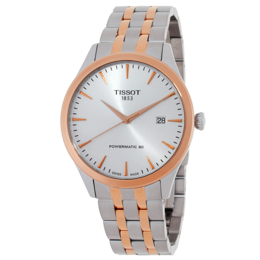 Tissot Classic Dream Men's Two-tone/Silver and Rose Gold-tone Bracelet Automatic Watch - T158.407.22.031.01
