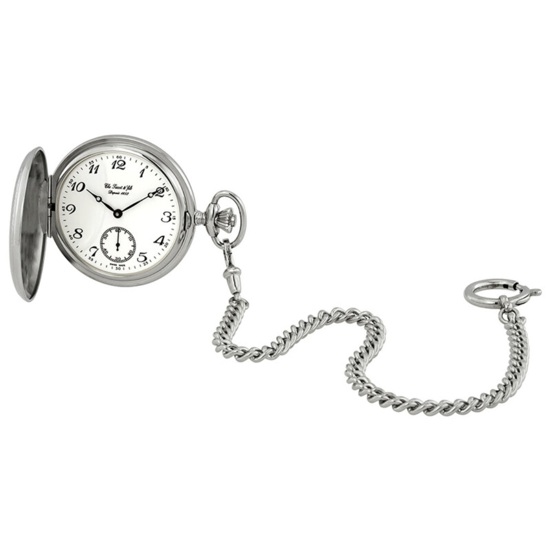 Tissot Savonnette Unisex Grey Strap Mechanical Pocket Watch - T83.6.402.12
