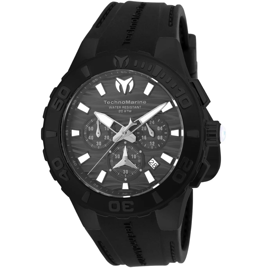 Technomarine Men's TM-115082 Cruise Quartz Chronograph Black Dial Watch