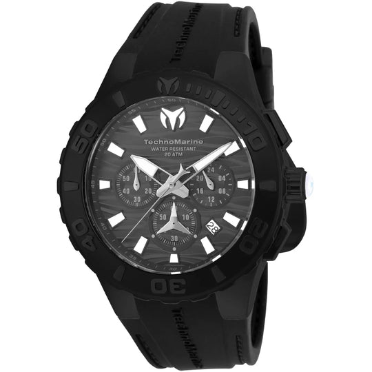 Technomarine Men's TM-115082 Cruise Quartz Chronograph Black Dial Watch