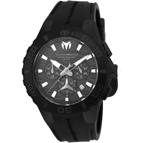 Technomarine Men's TM-115082 Cruise Quartz Chronograph Black Dial Watch