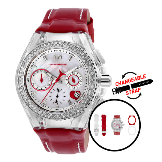 Technomarine Women's TM-117001 Cruise  Quartz Multifunction White Dial Watch