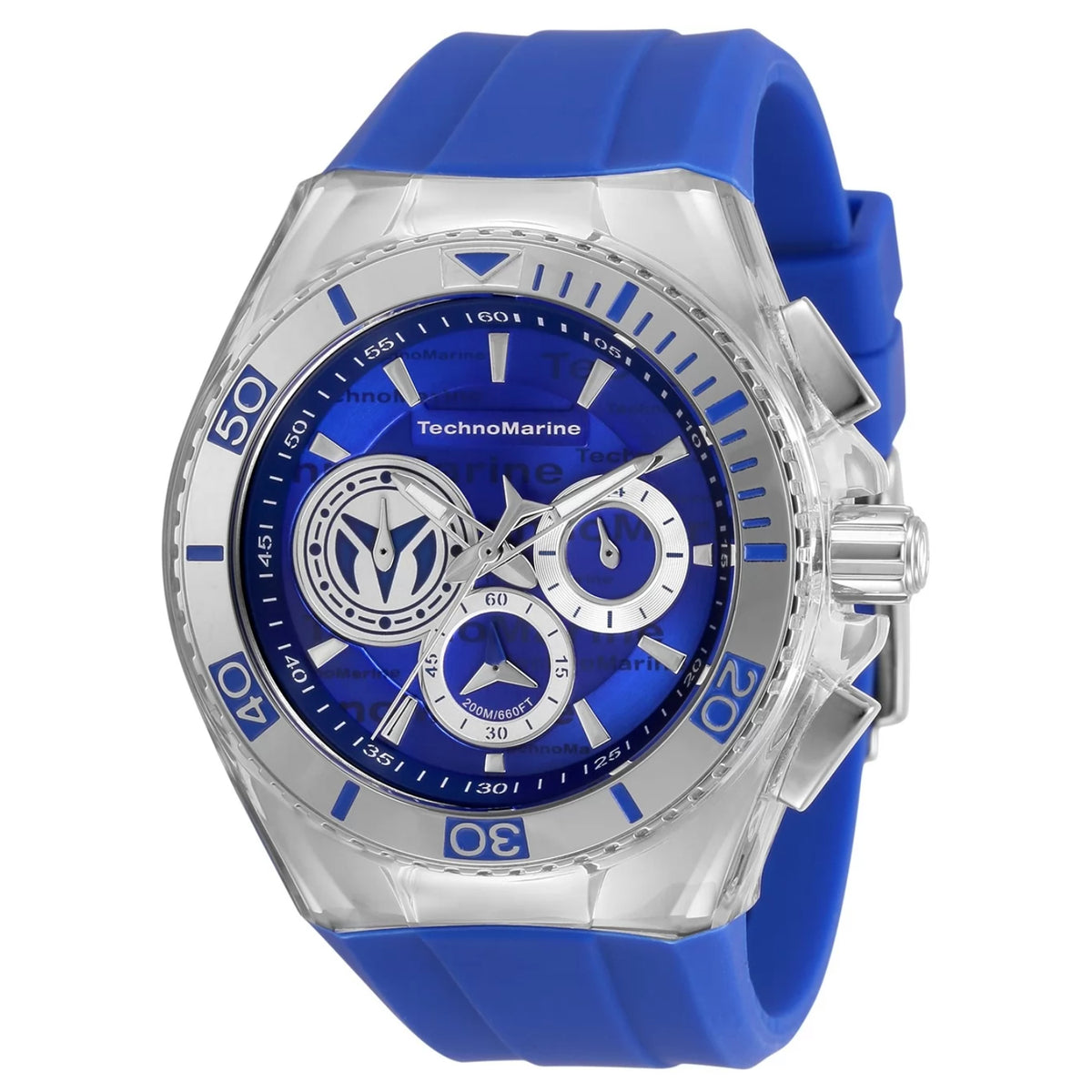 Technomarine Men's TM-118121 Cruise California Quartz 3 Hand Blue, Grey Dial Watch