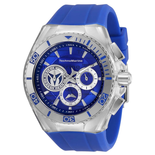 Technomarine Men's TM-118121 Cruise California Quartz 3 Hand Blue, Grey Dial Watch