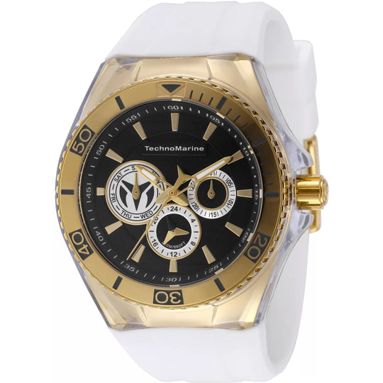 Technomarine Men's TM-118126 Cruise Quartz 3 Hand Black, Grey Dial Watch