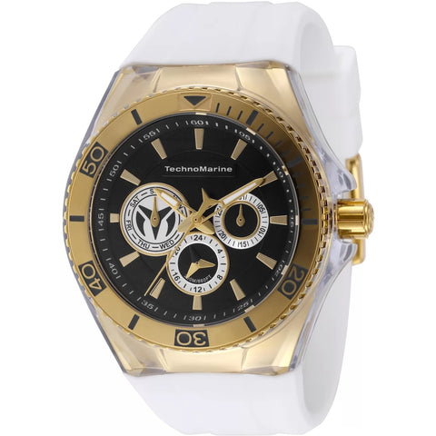 Technomarine Men's TM-118126 Cruise Quartz 3 Hand Black, Grey Dial Watch