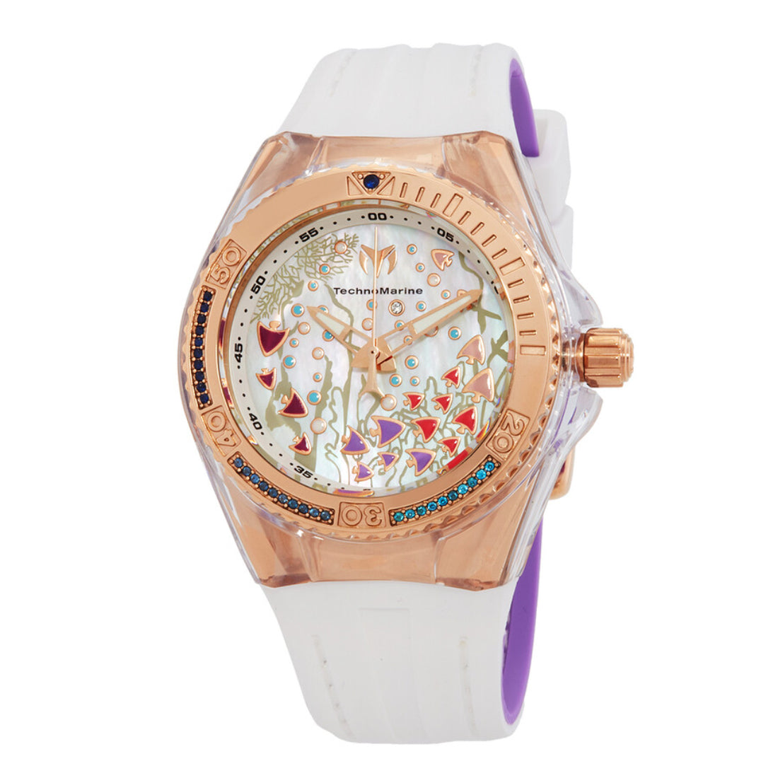 Technomarine Women's TM-119021 Black Silicone Watch