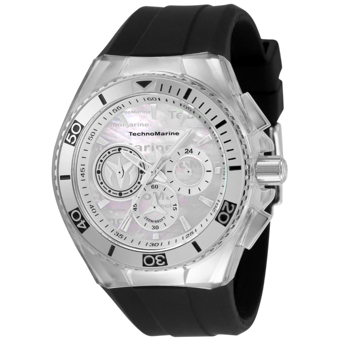 Technomarine Men&#39;s TM-120021 Black Silicone Watch