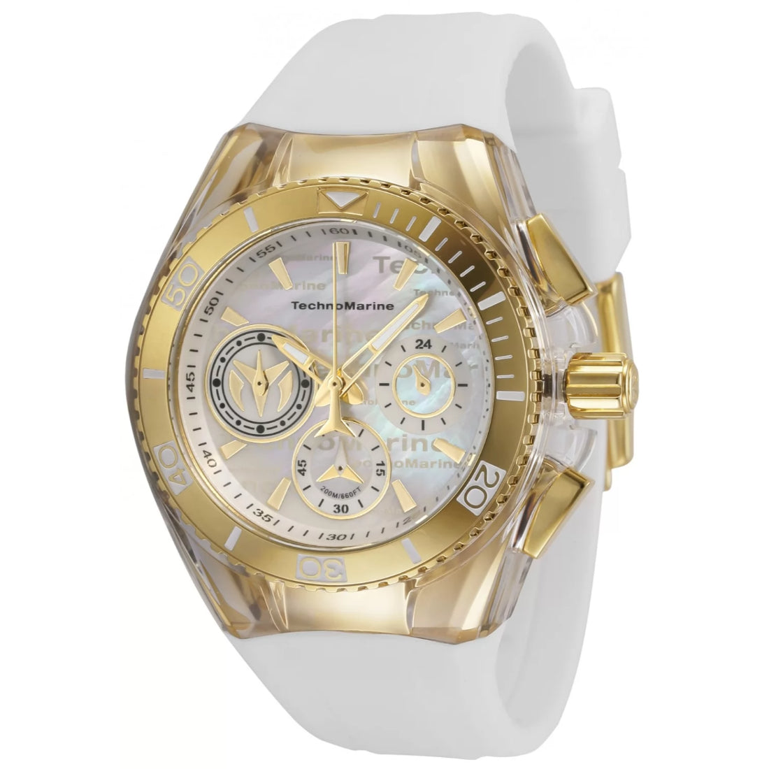 Technomarine Women's TM-120028 Cruise  Quartz Chronograph Silver, White Dial Watch