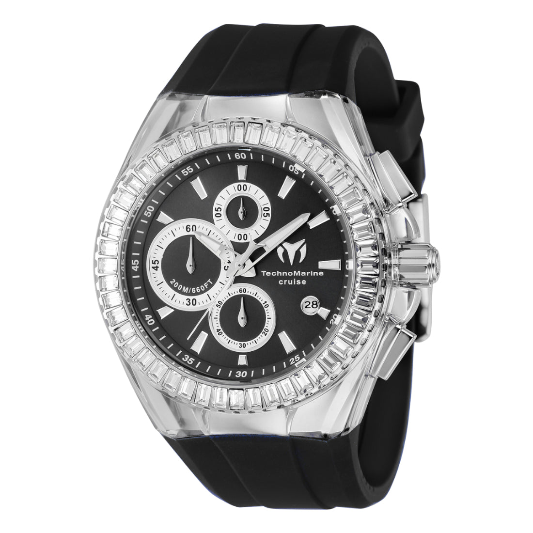 Technomarine Men's TM-121149 Black Silicone Watch
