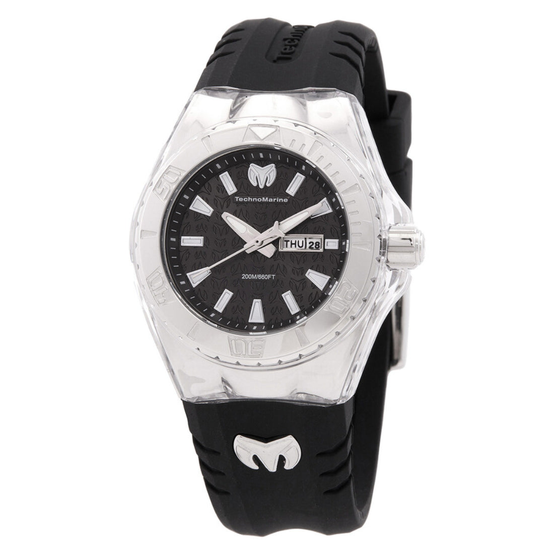 Technomarine Women's TM-122015 Black Silicone Watch