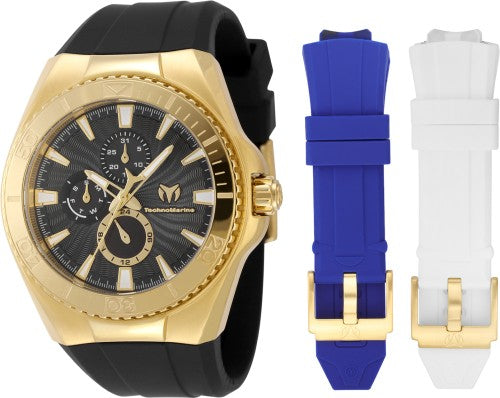 Technomarine Men's TM-124019 Cruise Quartz Chronograph Black Dial Watch