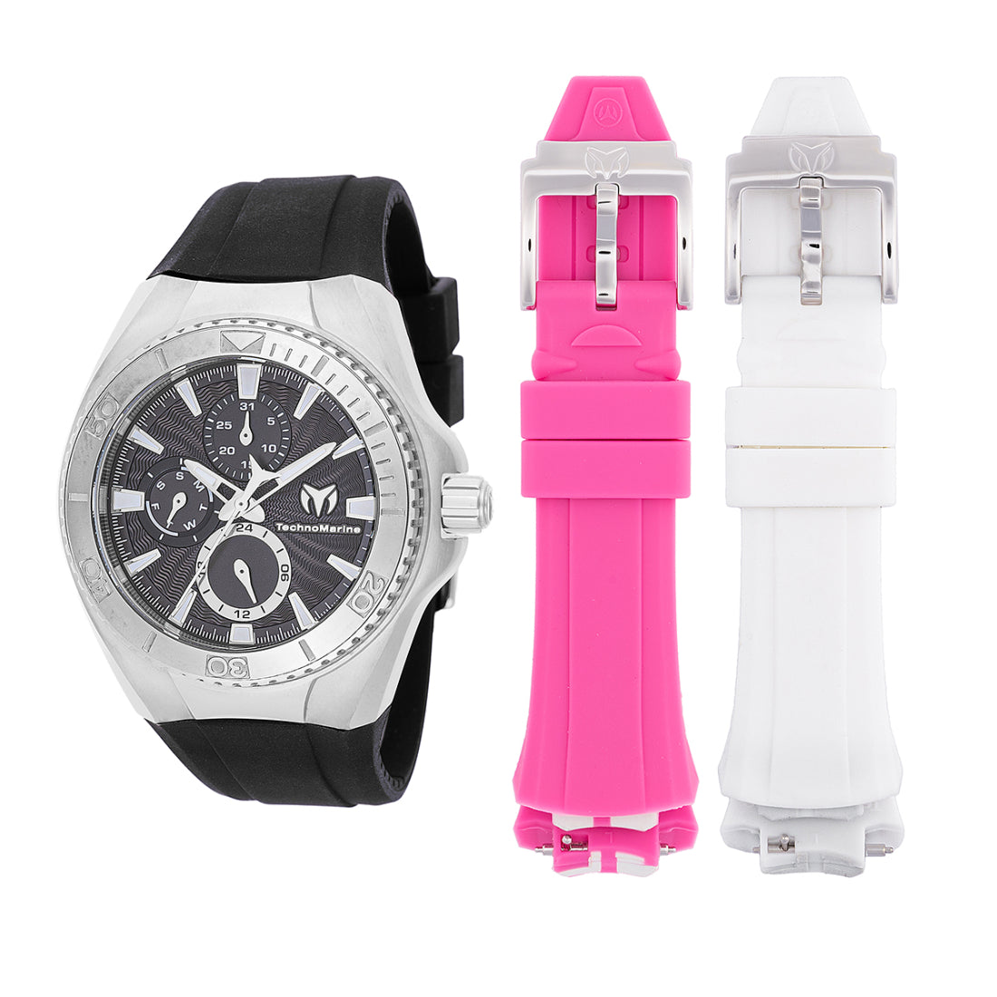 Technomarine Women's TM-124021 Black Silicone Watch