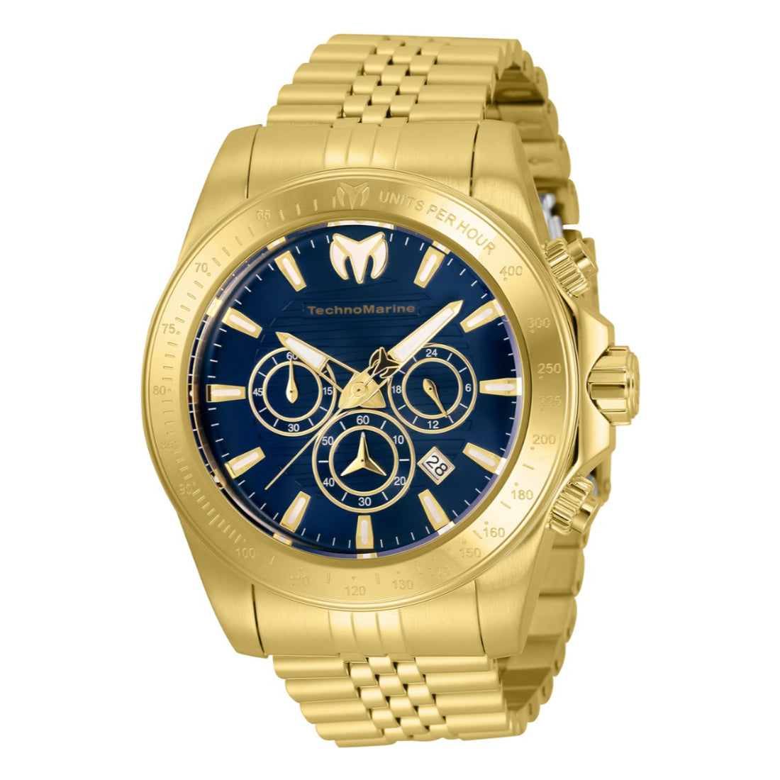 Technomarine Men's TM-220149 Blue Leather Watch