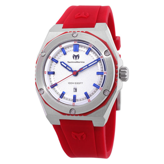 Technomarine Men's TM-416051 Red Silicone Watch