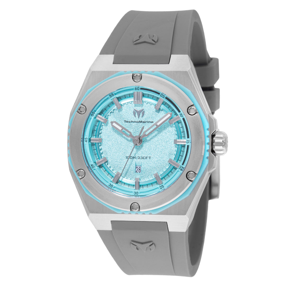 Technomarine Men's TM-416052 Gray Silicone Watch