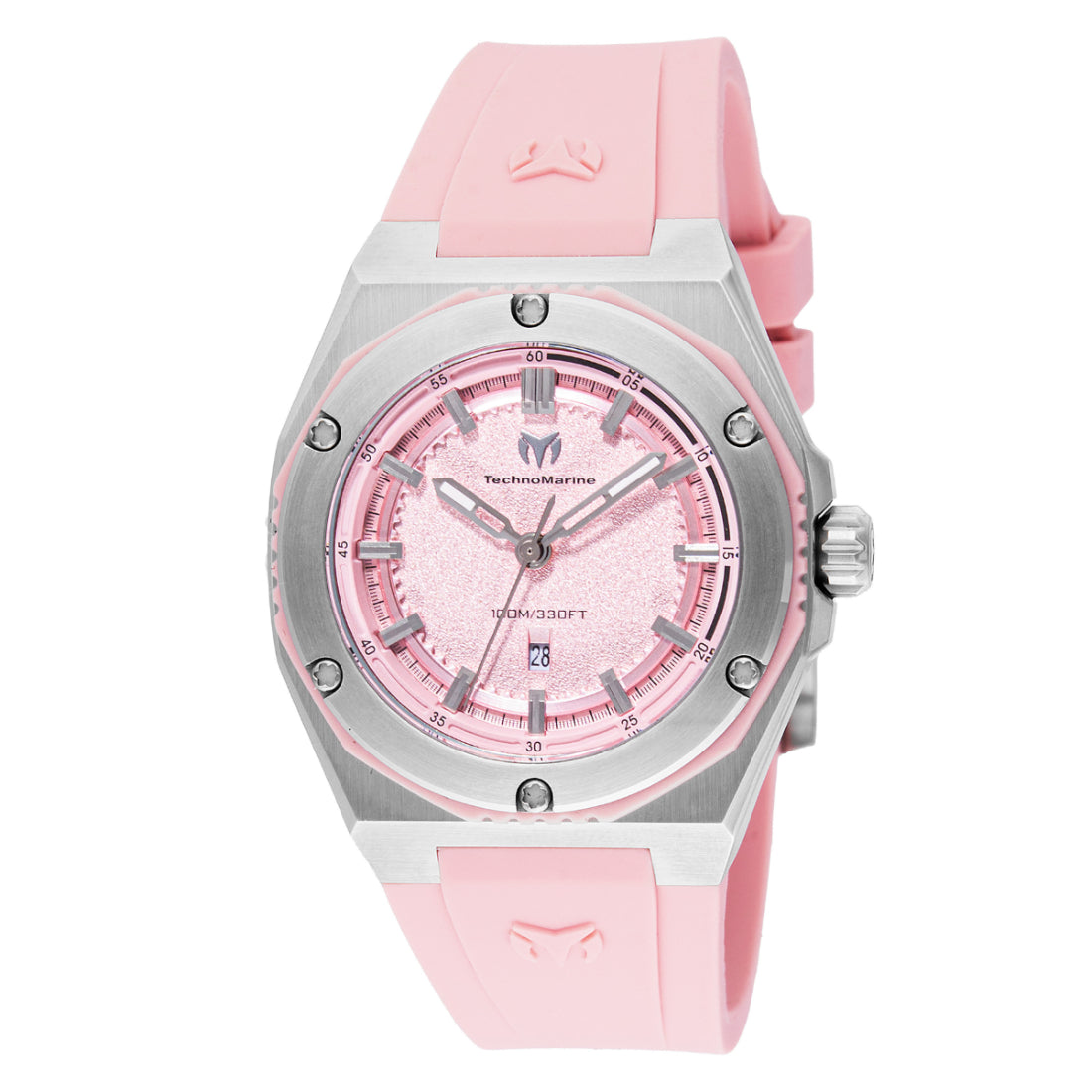 Technomarine Women's TM-416053 Pink Silicone Watch