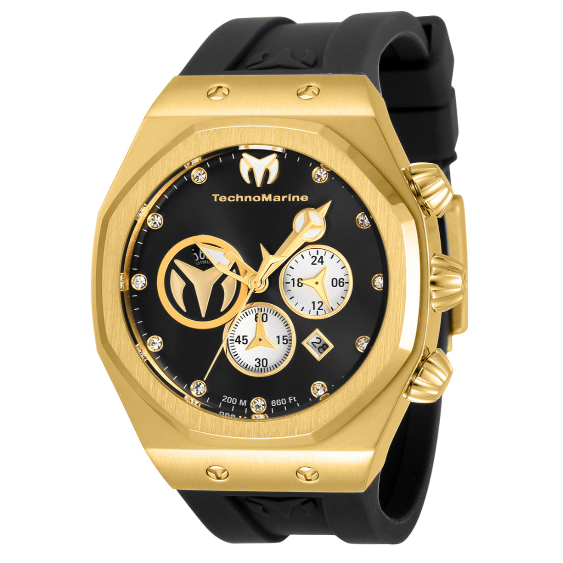 Technomarine Men's TM-520002 Gold Stainless Steel Mesh Watch