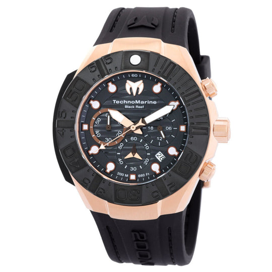 Technomarine Men's TM-523011 Black Silicone Watch