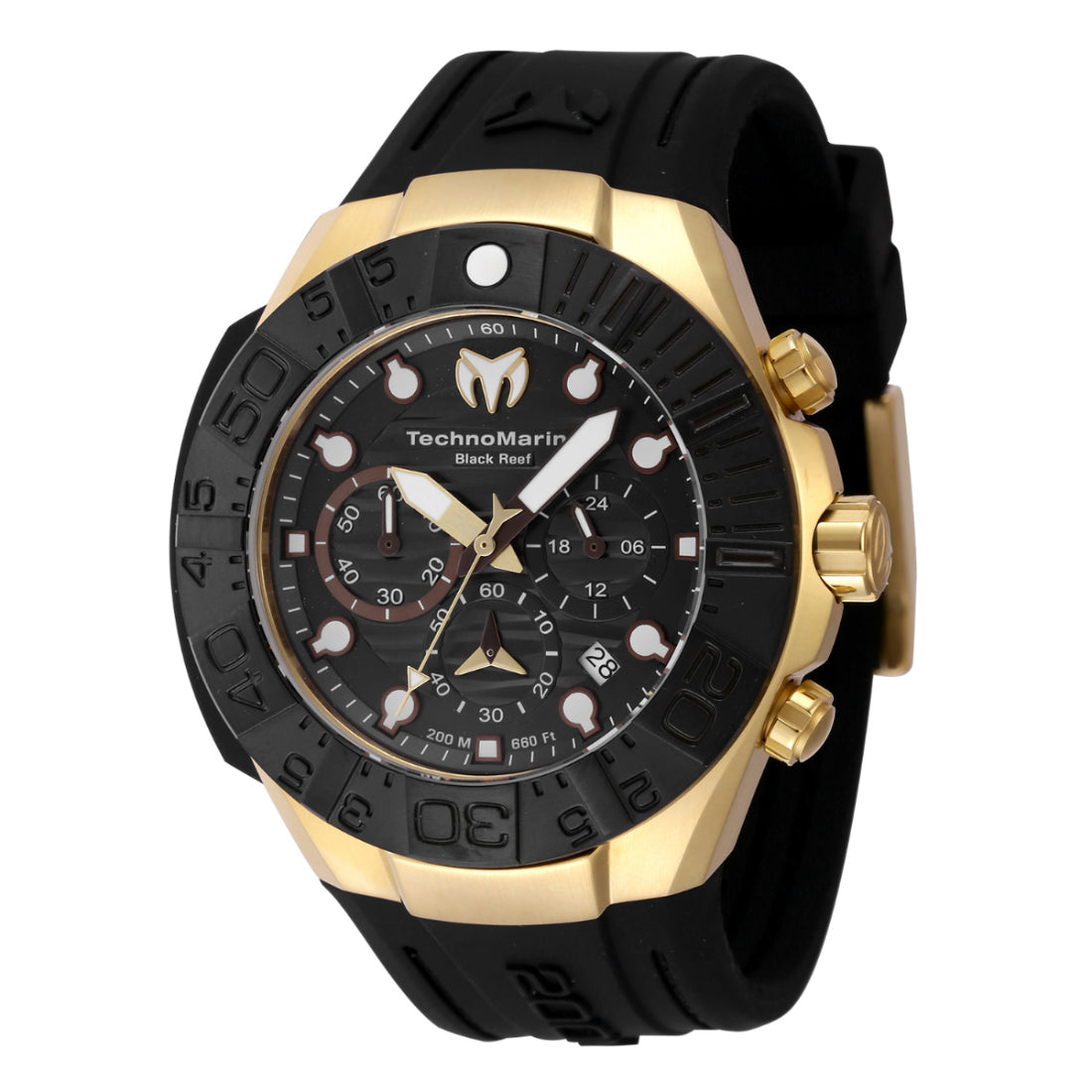 Technomarine Men's TM-523012 Black Silicone Watch