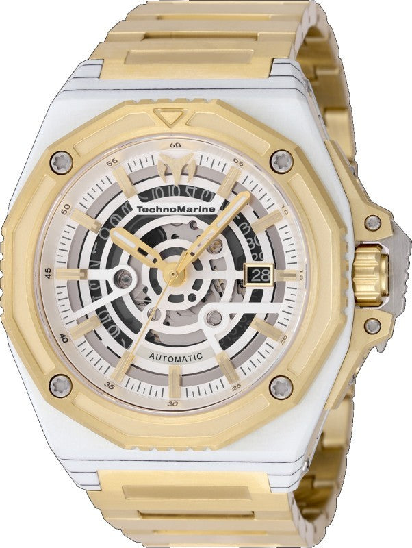 Technomarine Men's TM-525004 Carbon Nautic Automatic NH35A Skeleton Dial Watch