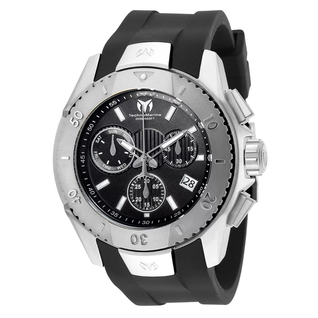 Technomarine Men's TM-620001 UF6 Quartz Black Dial Watch