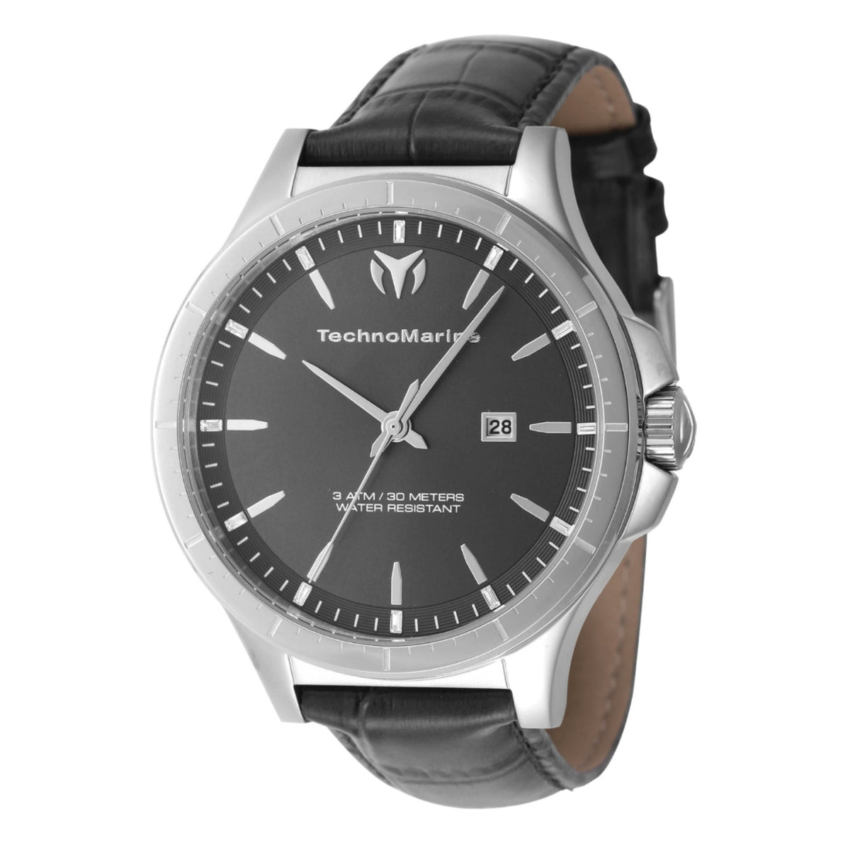 Technomarine Men's TM-822011 Black Leather Watch