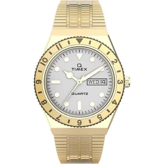 Q Timex Women's Cream Dial Stainless Steel Bracelet Quartz Watch TW2U95800VQ