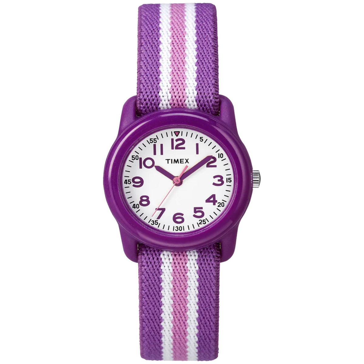 Timex  TW7C061009J Purple Elastic Fabric Watch