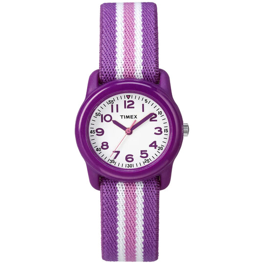 Timex  TW7C061009J Purple Elastic Fabric Watch