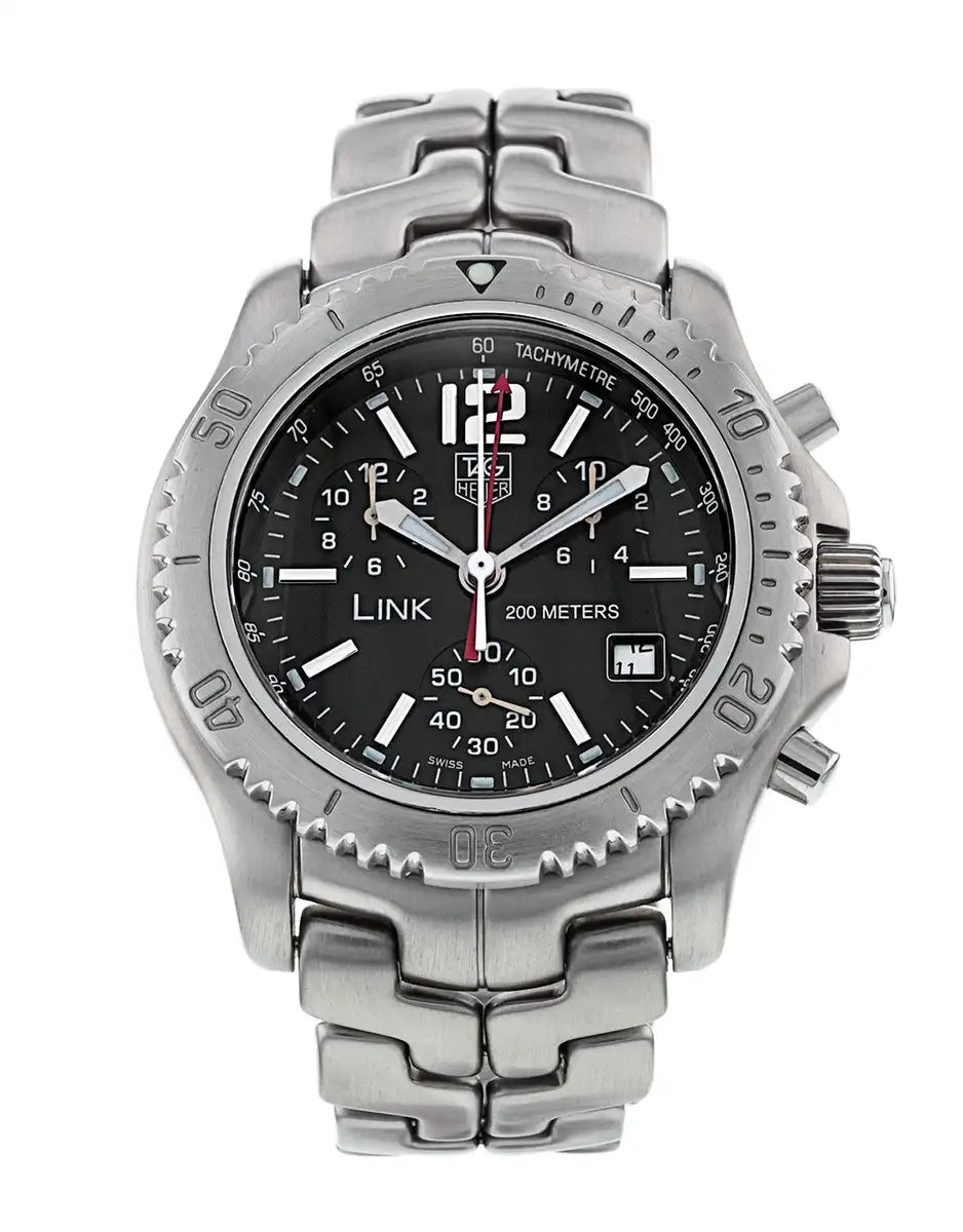 Tag Heuer Men&#39;s CT1111.BA0550 Link Chronograph Stainless Steel Watch