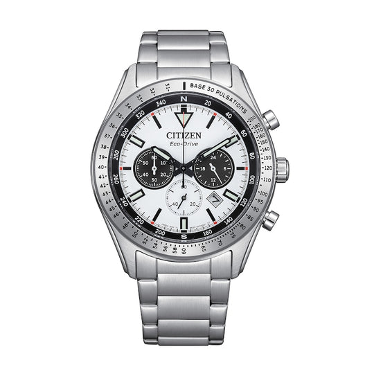 Citizen Rescue Chrono Men's silver-tone Bracelet Quartz Watch - CA4600-89A