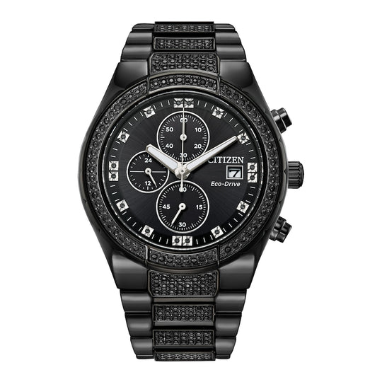 Citizen Eco-Drive Men's Black Bracelet Quartz Watch - CA0755-68E