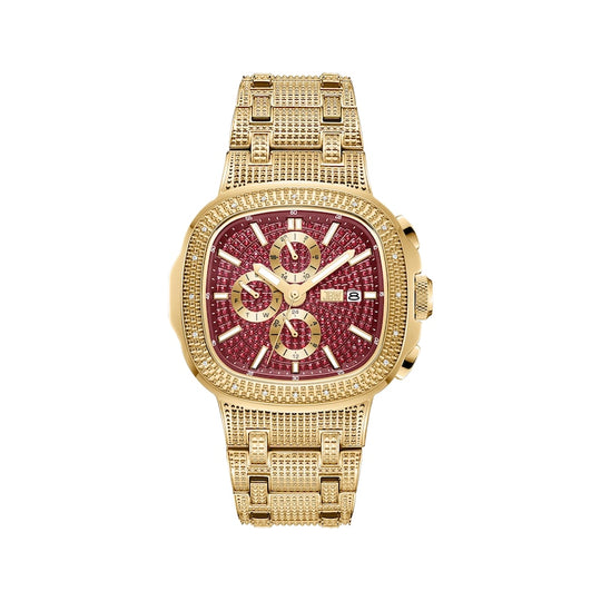 JBW Heist Men's Gold-tone Bracelet Quartz Watch - J6380G