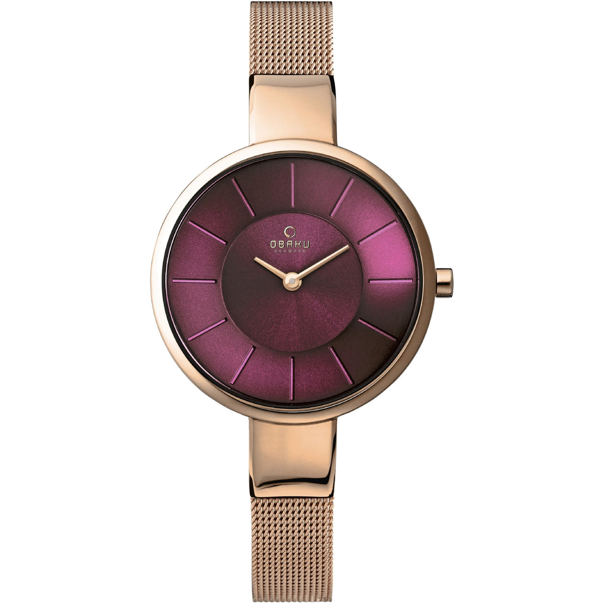 Obaku Women&#39;s V149LXVQMV Gold-tone Stainless Steel Watch