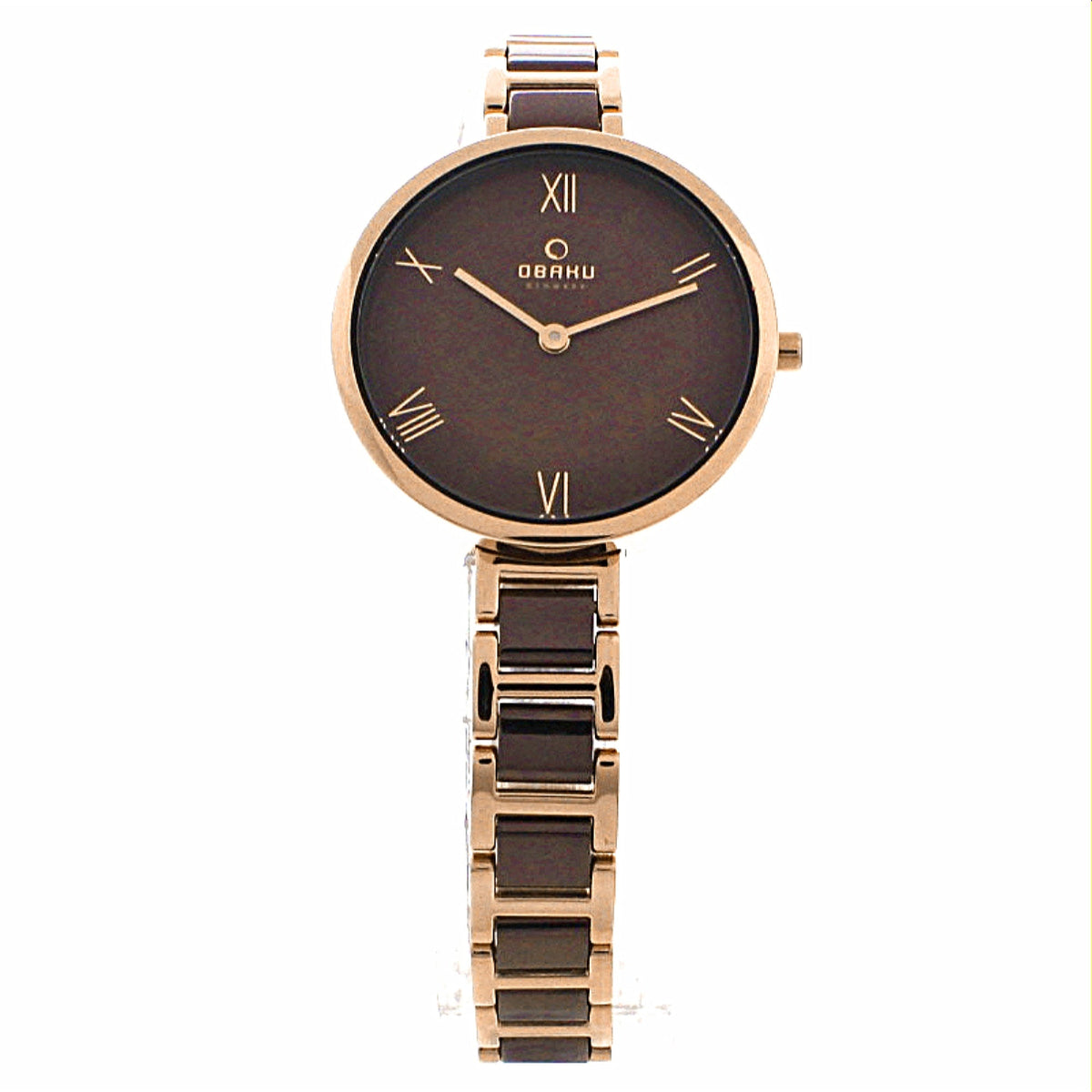 Obaku Women&#39;s V195LXVNSN Two-tone Stainless Steel Watch