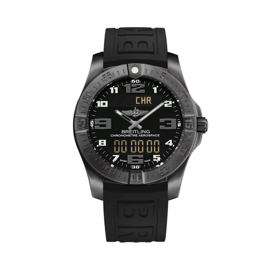 Breitling Aerospace Evp Night Mission Men's Black Strap Quartz Watch - V7936310-BD60-152S
