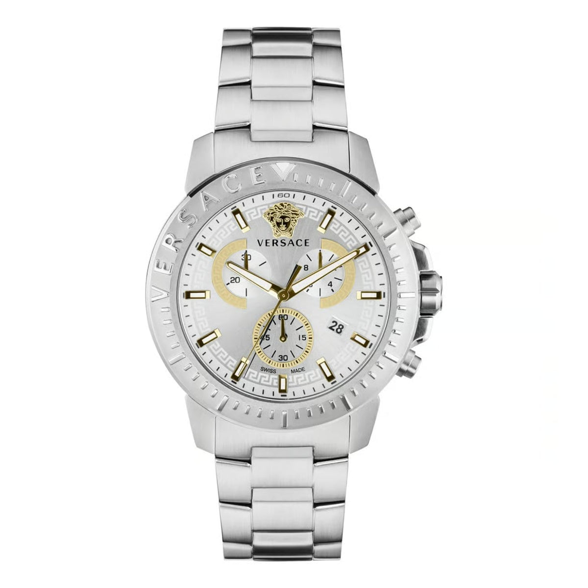 Versace Men&#39;s VE2E00321 Silver-tone Stainless Steel Watch