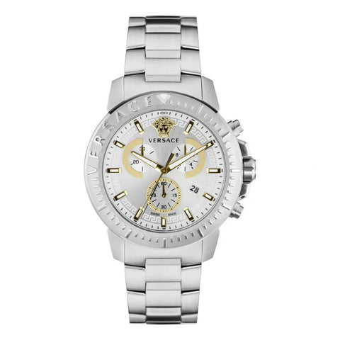 Versace Men's VE2E00321 Silver-tone Stainless Steel Watch