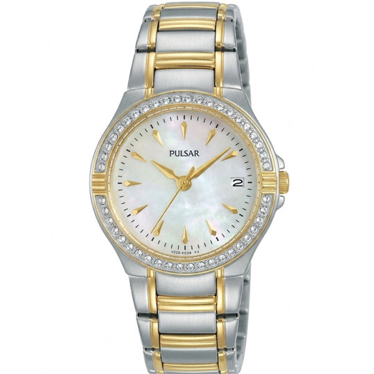 Pulsar Dress Women's White Mother-of-Pearl Dial Quartz Watch VJ22-X029
