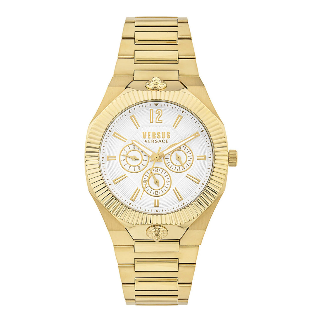 Versace Echo Park Men's White Dial Stainless Steel Bracelet Quartz Watch VSP1P2121