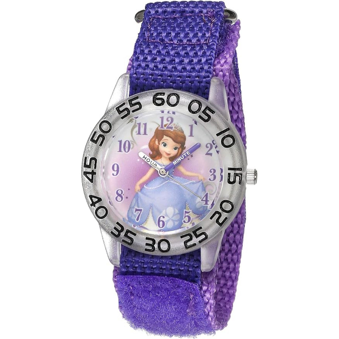 Disney Sofia the First Kids Purple Strap Quartz Watch - W001687