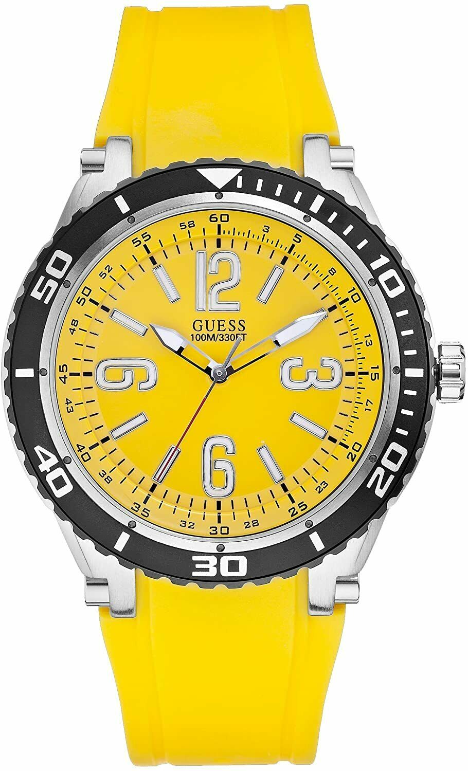Guess Marathon Men's Yellow Strap Quartz Watch - W0044G7
