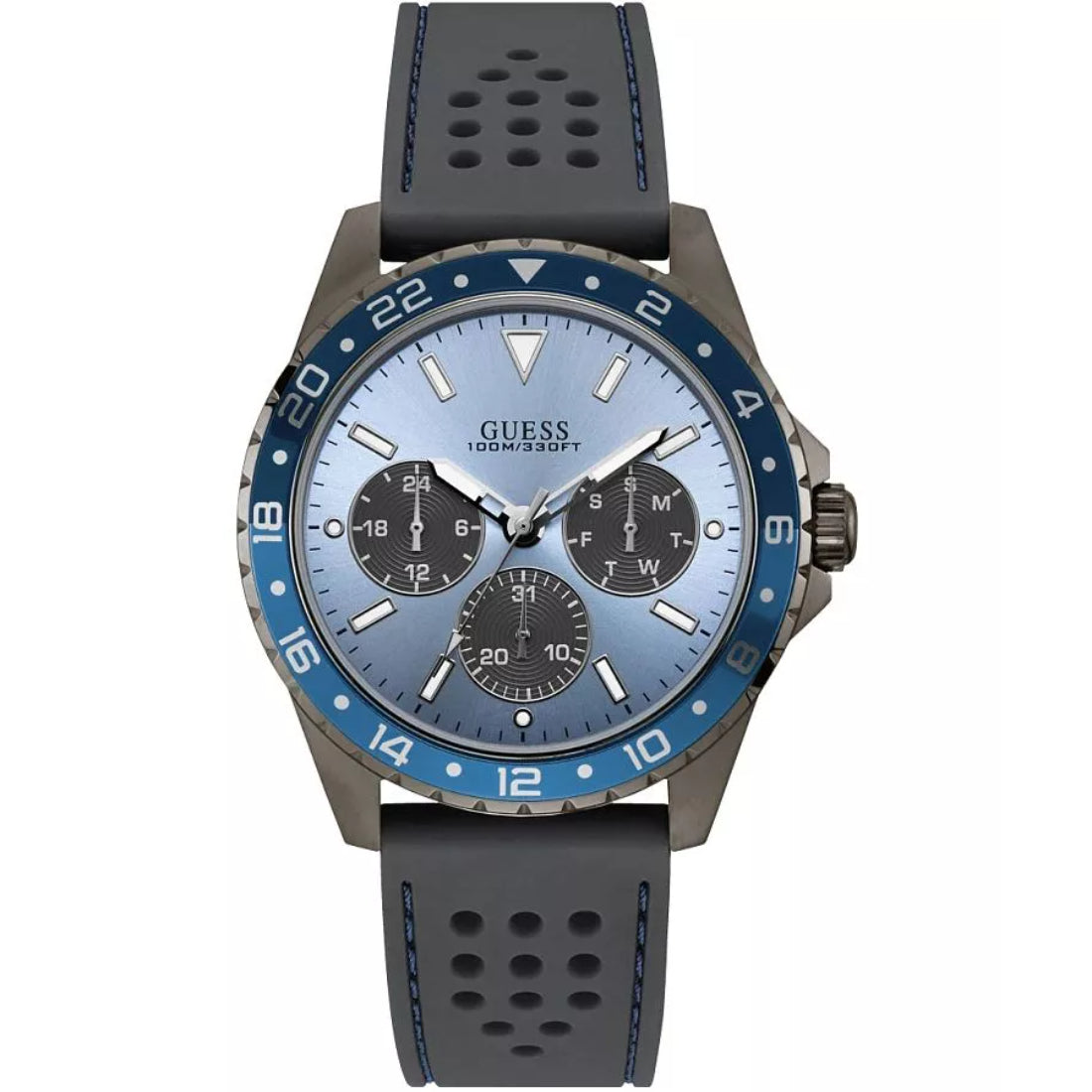 Guess Odyssey Men's Gray Strap Quartz Watch - W1108G6