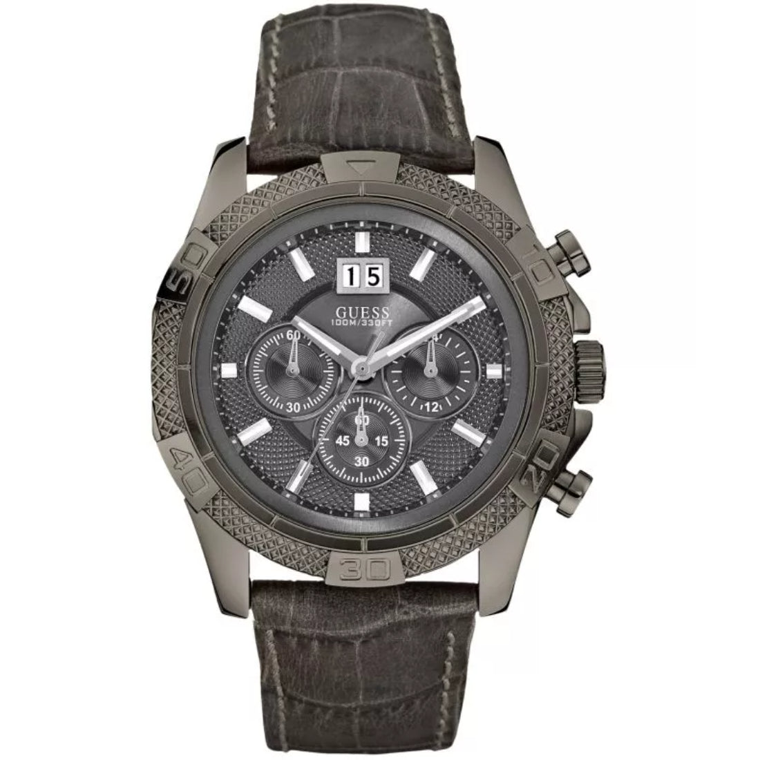 Guess Multifunction Men's Gray Strap Quartz Watch - W195331G1