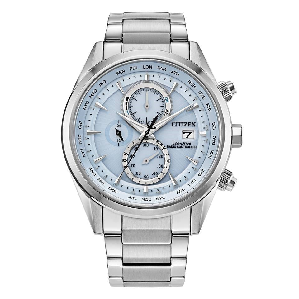 Citizen Atomic Timekeeping Collection Men's Silver-tone Bracelet Quartz Watch - AT8260-51M