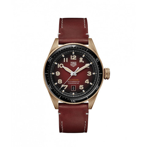 Tag Heuer Men's WBE5193.FC8300 Red Leather Watch