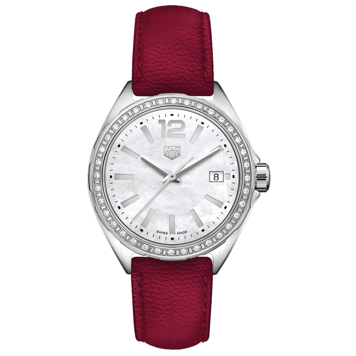 Tag Heuer Women&#39;s WBJ131A.FC8253 Red Leather Watch